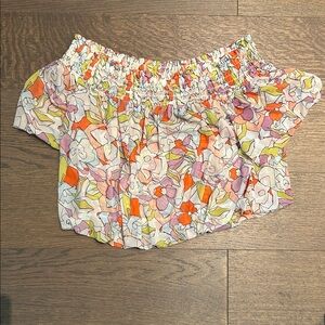 Free People Floral Off-Shoulder Top